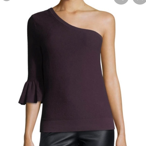 NWT Rebecca Minkoff Wappo sweater one sleeve cashmere blend Size L - Picture 1 of 9